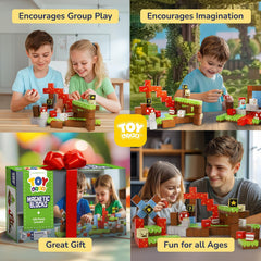 TOY Life magnetic blocks sturdy magnets ensure stable builds and tall towers.
