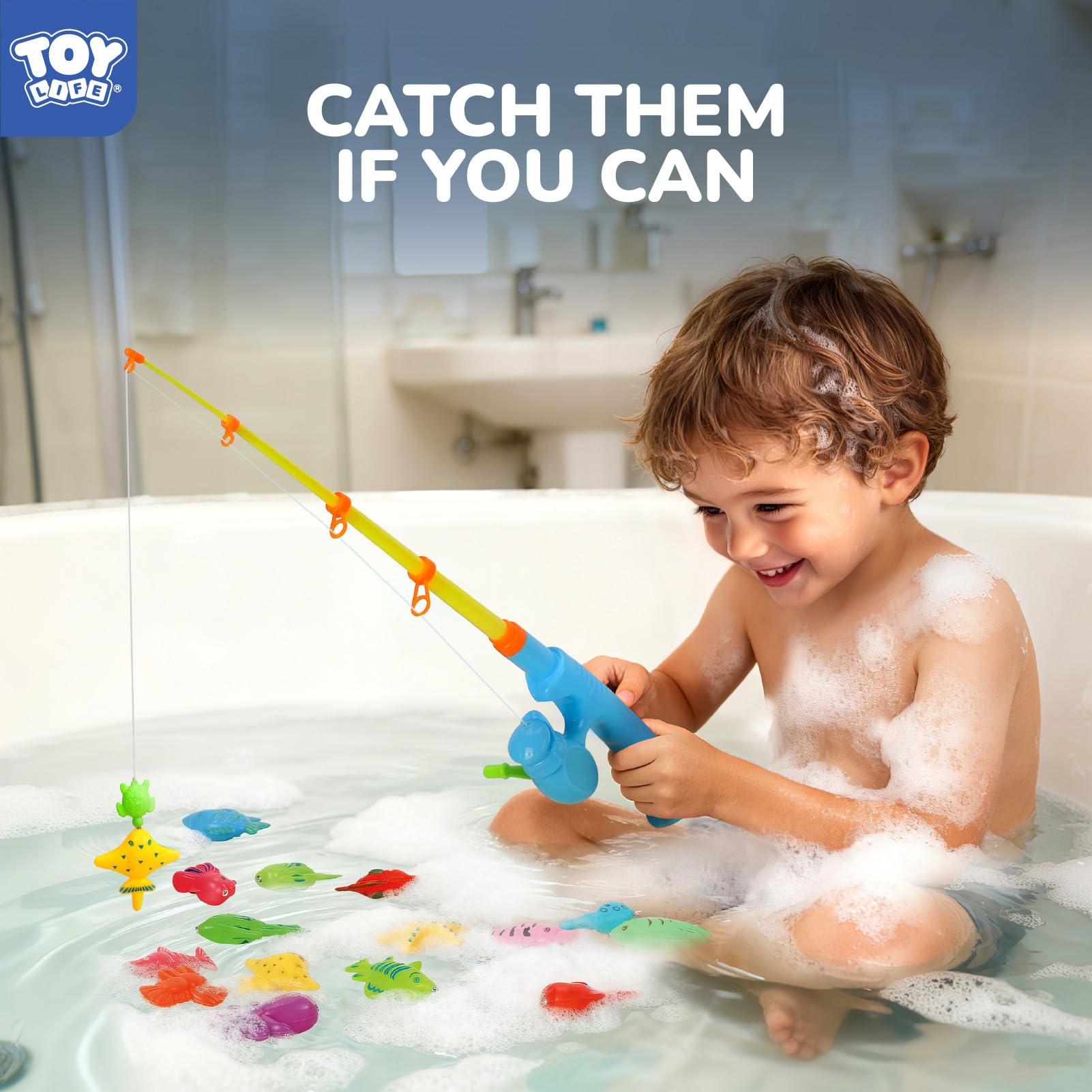 TOY Life magnetic fish collection with varied shapes and colors for engagement.