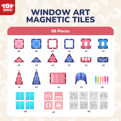 TOY Life magnetic tiles connect easily, supporting quick builds and collaborative play.