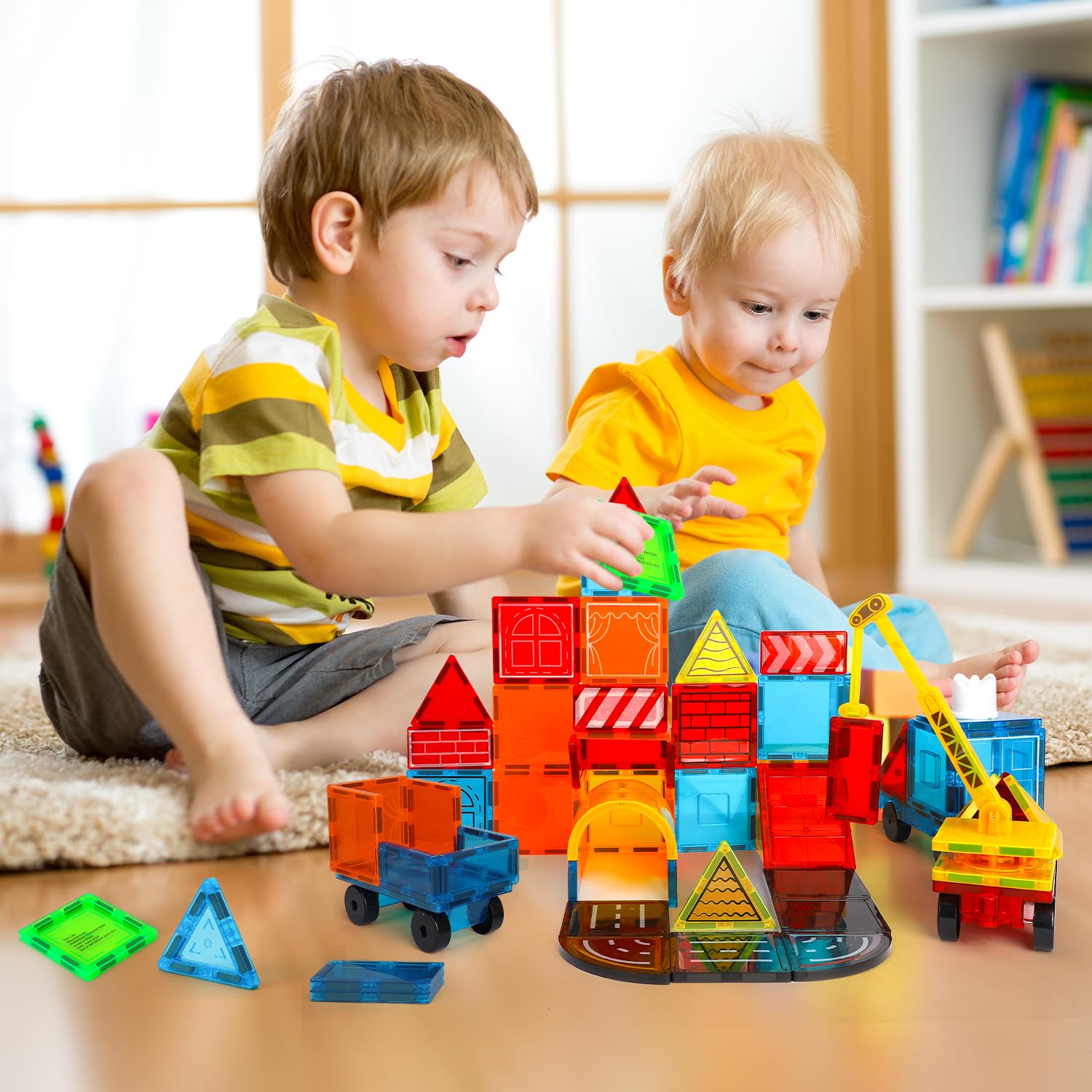 TOY Life Magnetic Tiles – STEM-inspired exploration with endless building possibilities.
