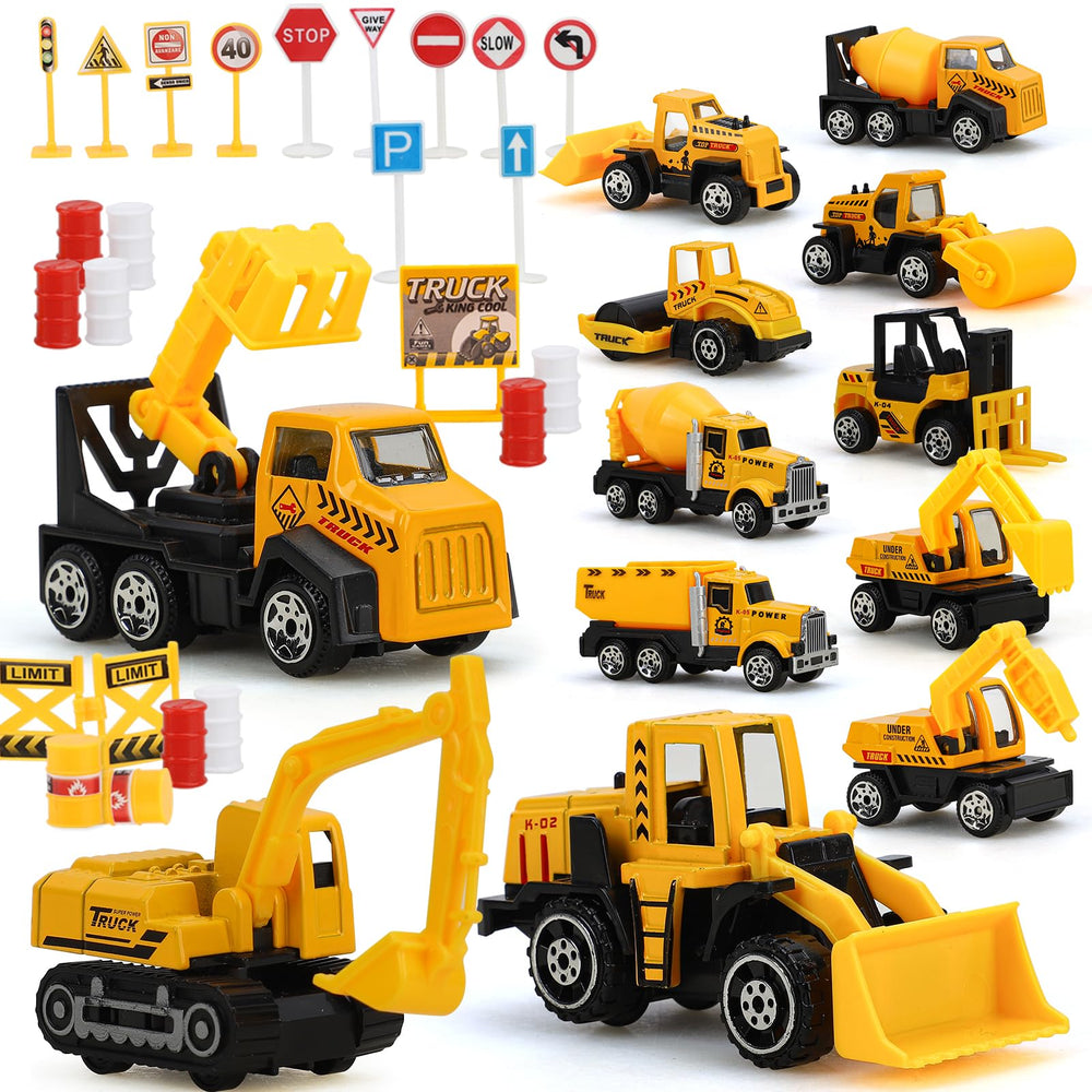 TOY Life mini construction trucks set inspires creative play and portable fun.