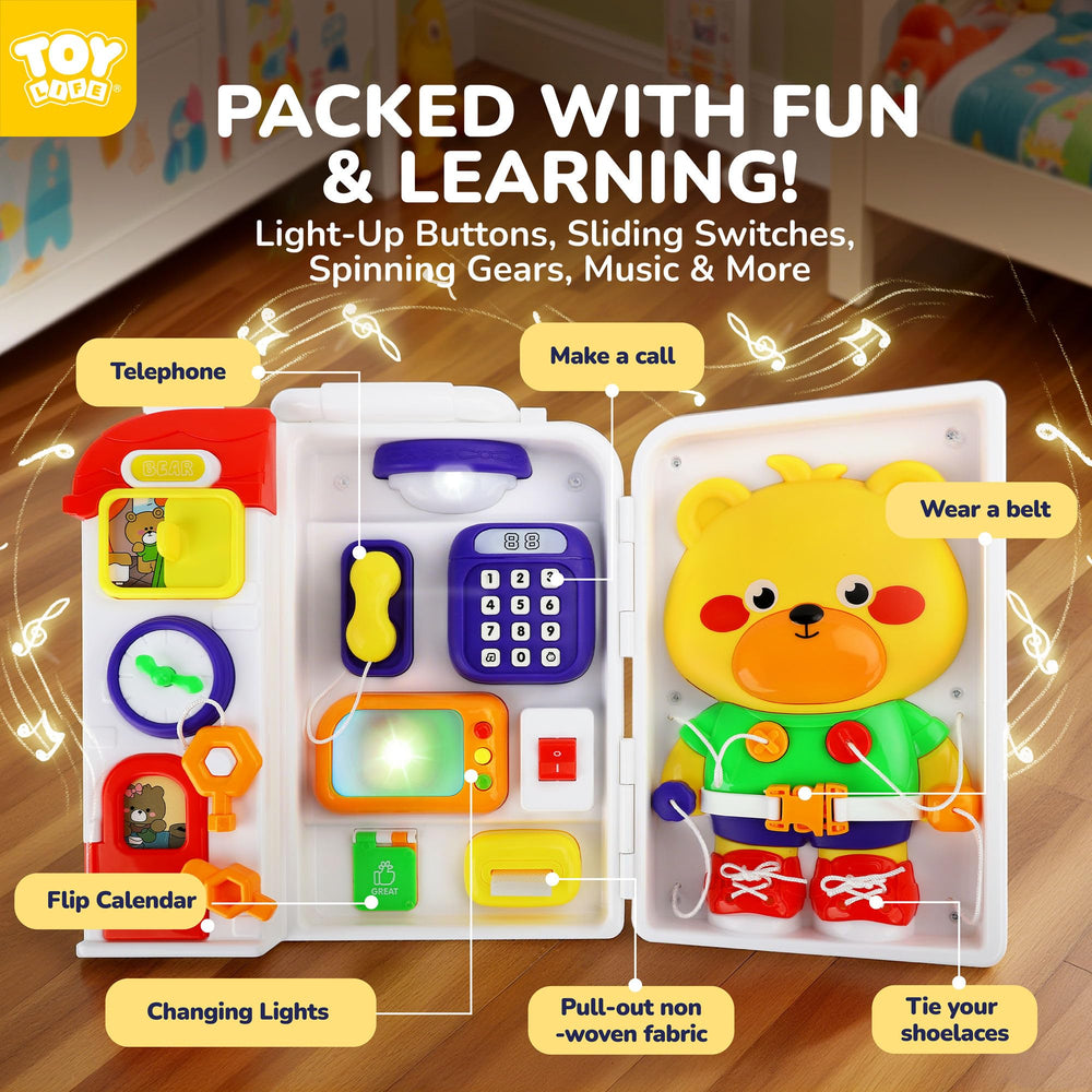 TOY Life musical toddler toy with melodies supports early language learning.