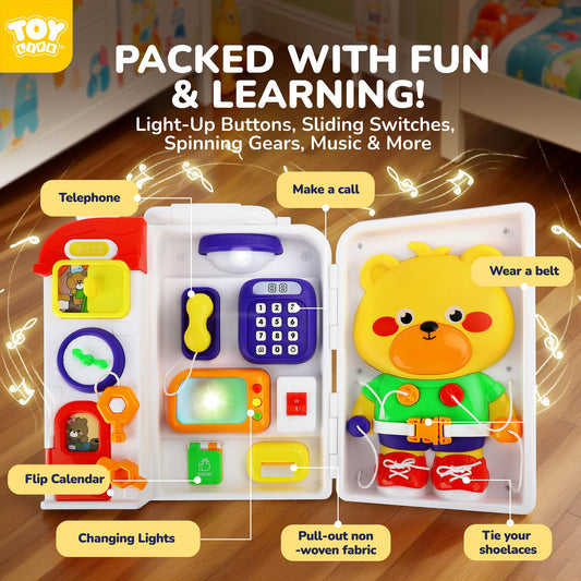 TOY Life musical toddler toy with melodies supports early language learning.