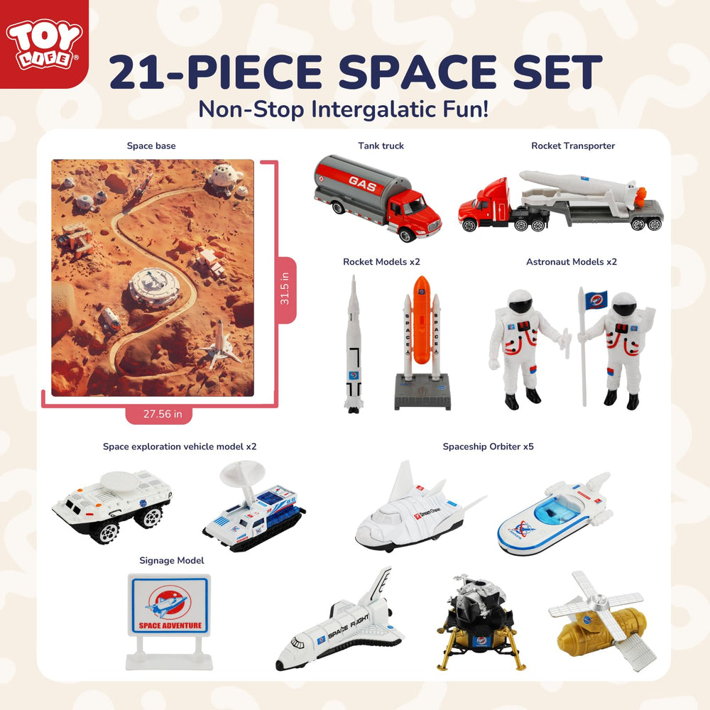 TOY Life planet surface mat provides a soft landing pad for space play.