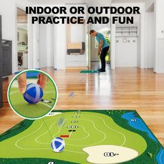 TOY Life portable backyard setup for quick family golf fun