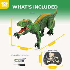 TOY Life RC T-Rex durable ABS body for rough play.