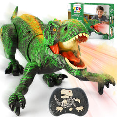TOY Life RC T-Rex with lights and mist for immersive play sessions.
