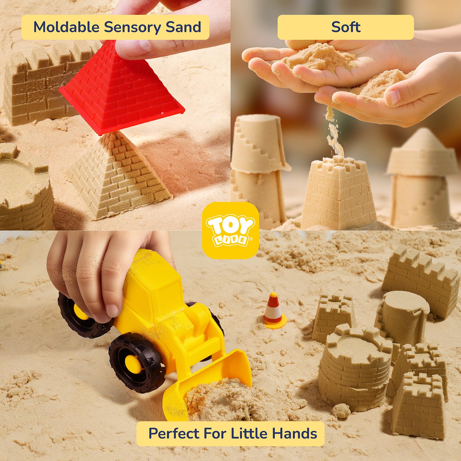 TOY Life shovel and rake set for digging and smoothing sand