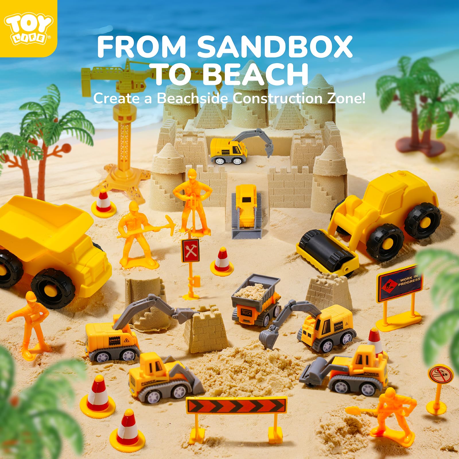 TOY Life small construction trucks ready for imaginative play