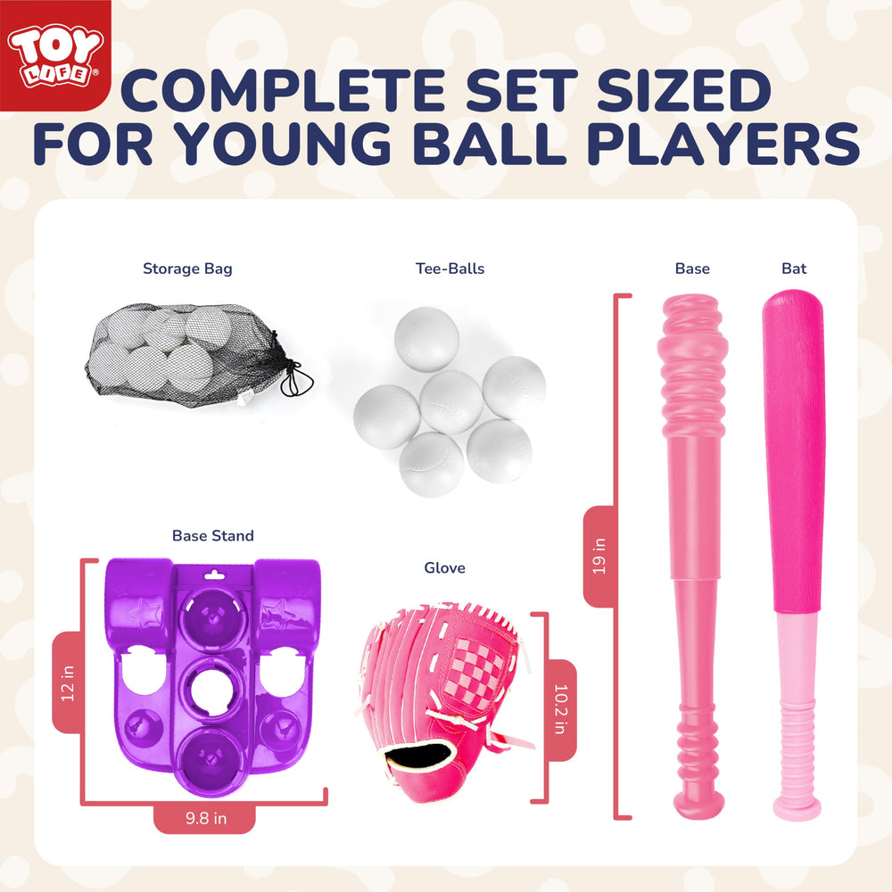 TOY Life T Ball Set glove supports fielding practice and confidence.