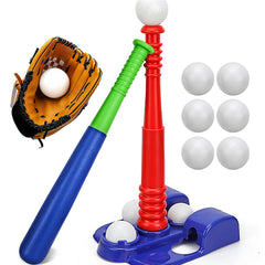 TOY Life T-Ball set with bat and tee for beginner-friendly practice outdoors