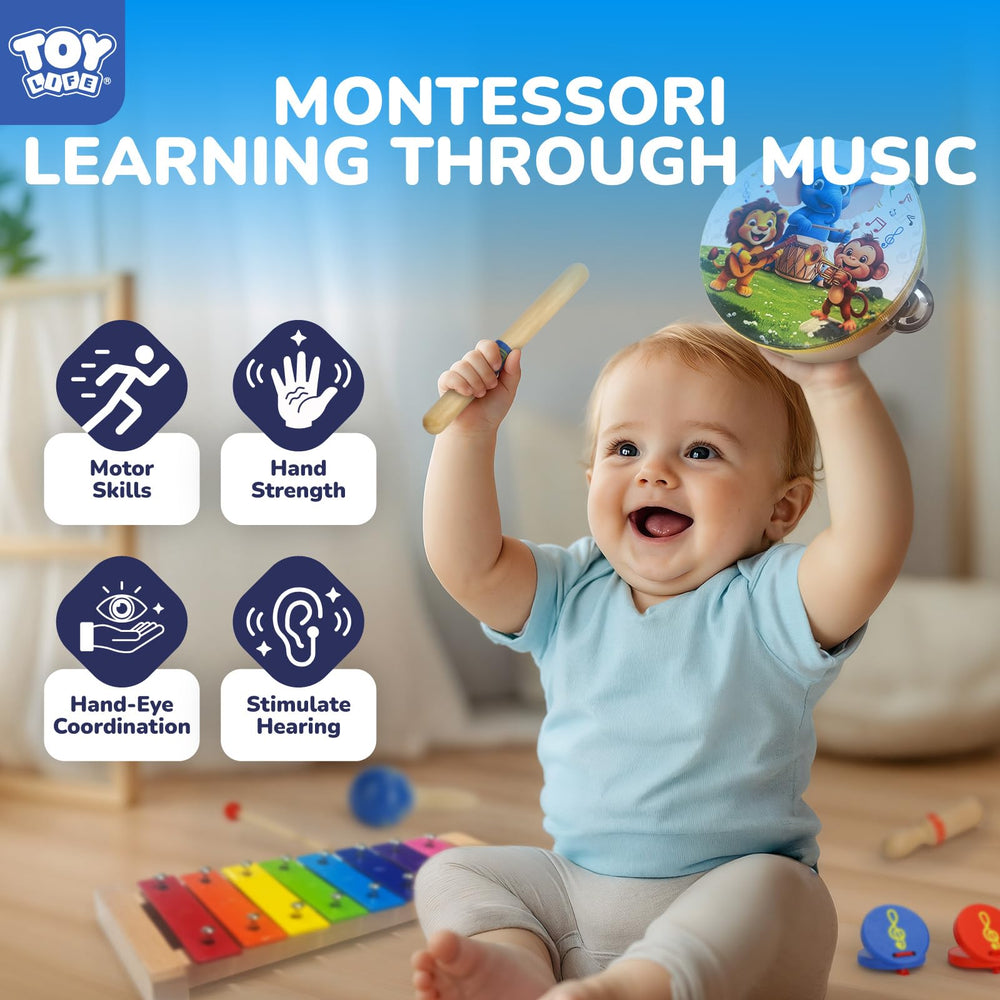 TOY Life maracas promote playful music-making and motor skills.