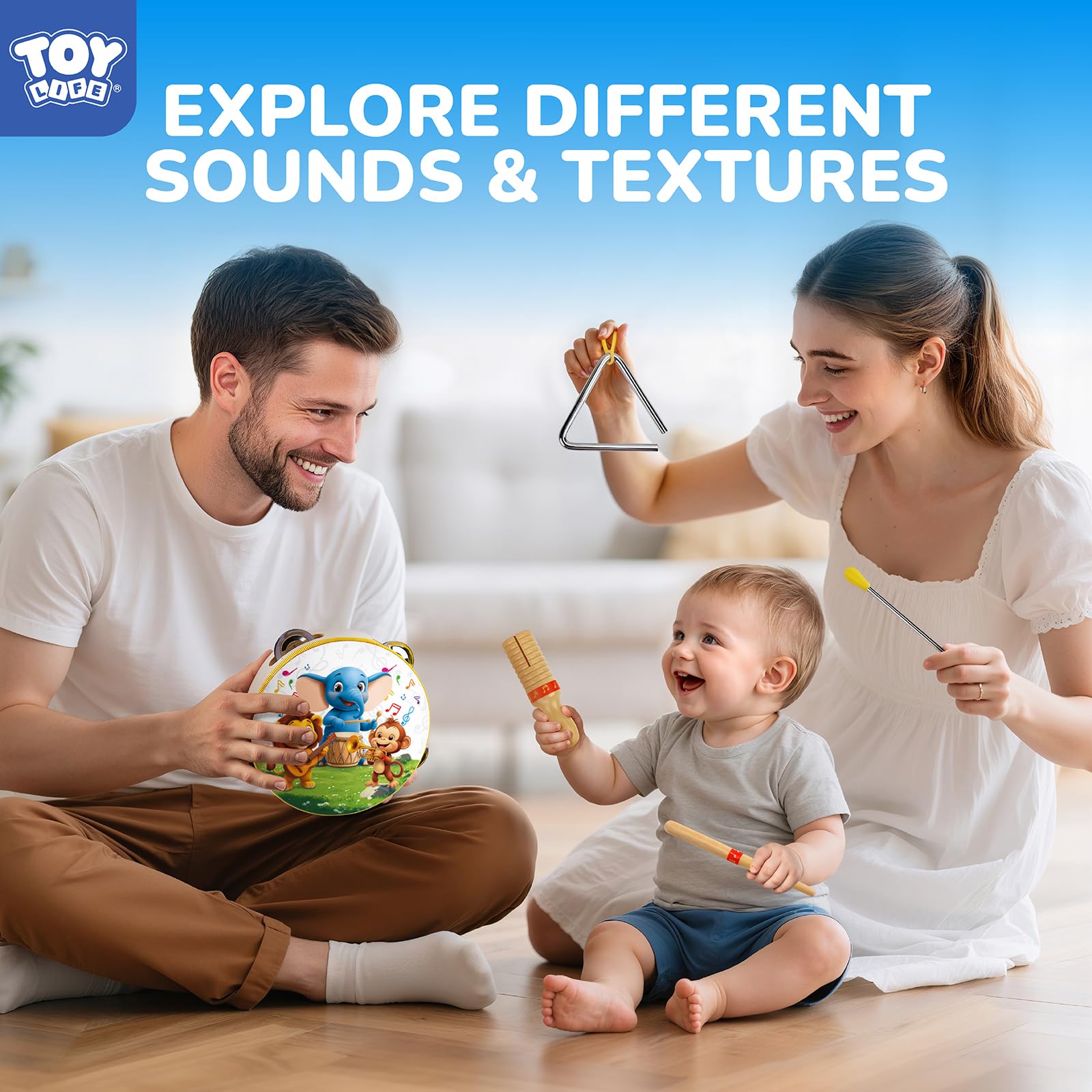 TOY Life triangle adds melodic timing practice for toddlers.