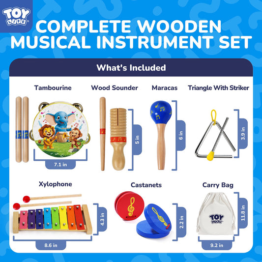 TOY Life xylophone with bright colors supports sensory learning and coordination.