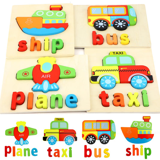 TOY Life ship puzzle piece boosts alphabet recognition and fine motor skills.