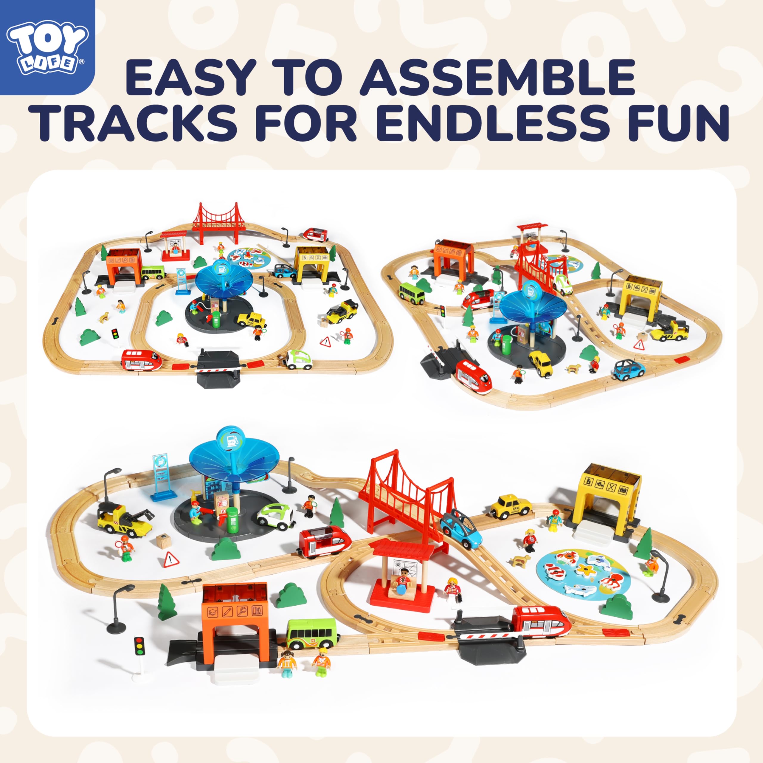 TOY Life train and figures encourage storytelling and fine motor practice