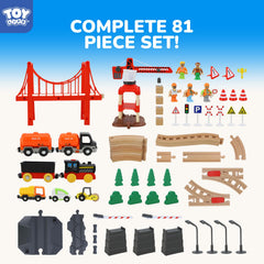 TOY Life trees and buildings create immersive landscapes for adventures.