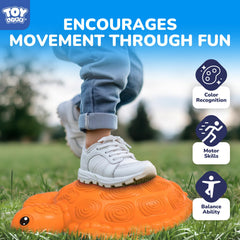 TOY Life turtle balance stones include a game spinner for guided challenges.