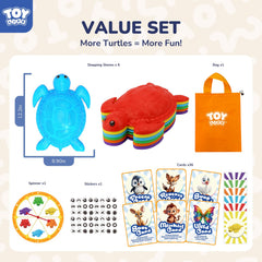 TOY Life Turtle Stone Stackable—lightweight design makes cleanup and transport simple.