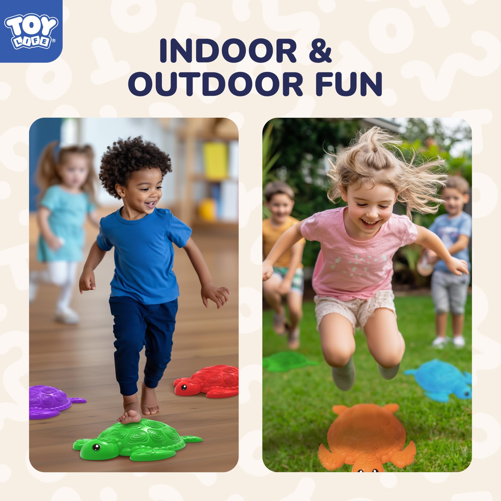 TOY Life Turtle Stones in garden—perfect for backyard adventures and active fun.