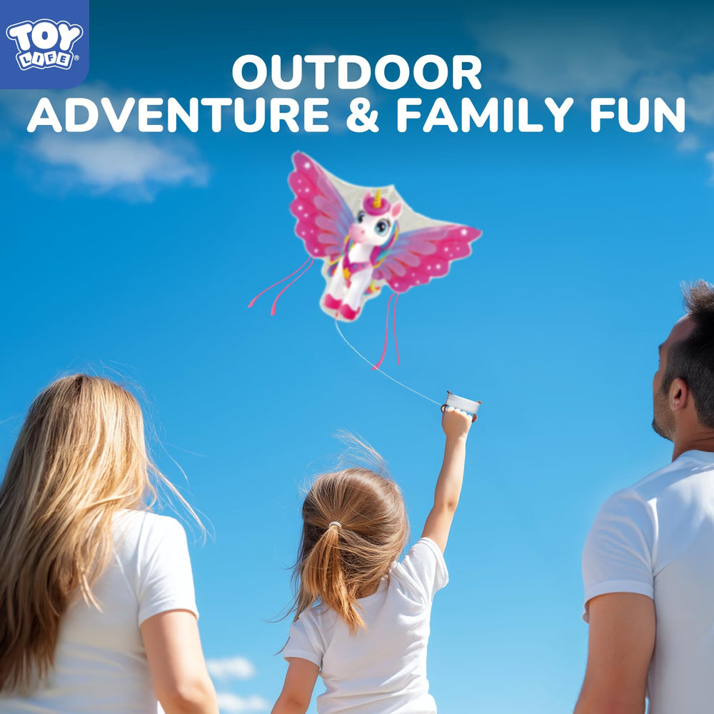 TOY Life unicorn kite is a versatile outdoor toy for kids and adults.