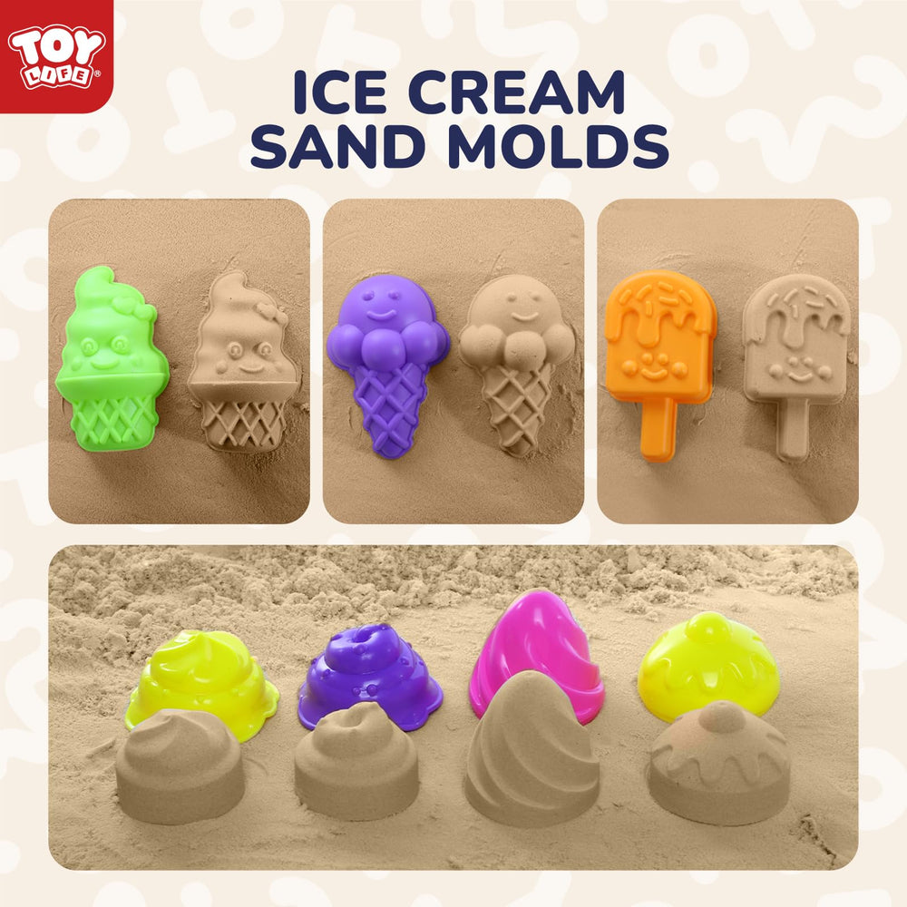 TOY Life weather-ready sand toys for summer and winter fun.