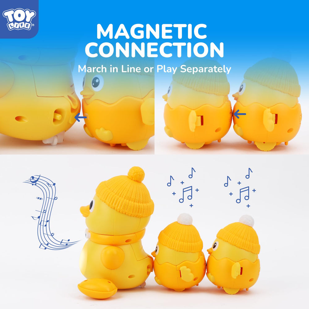 TOY Life wheeled duck encourages crawling and coordinated movement during playtime.