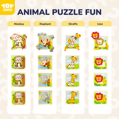 TOY Life wooden puzzle elephant designed for durable, ongoing play