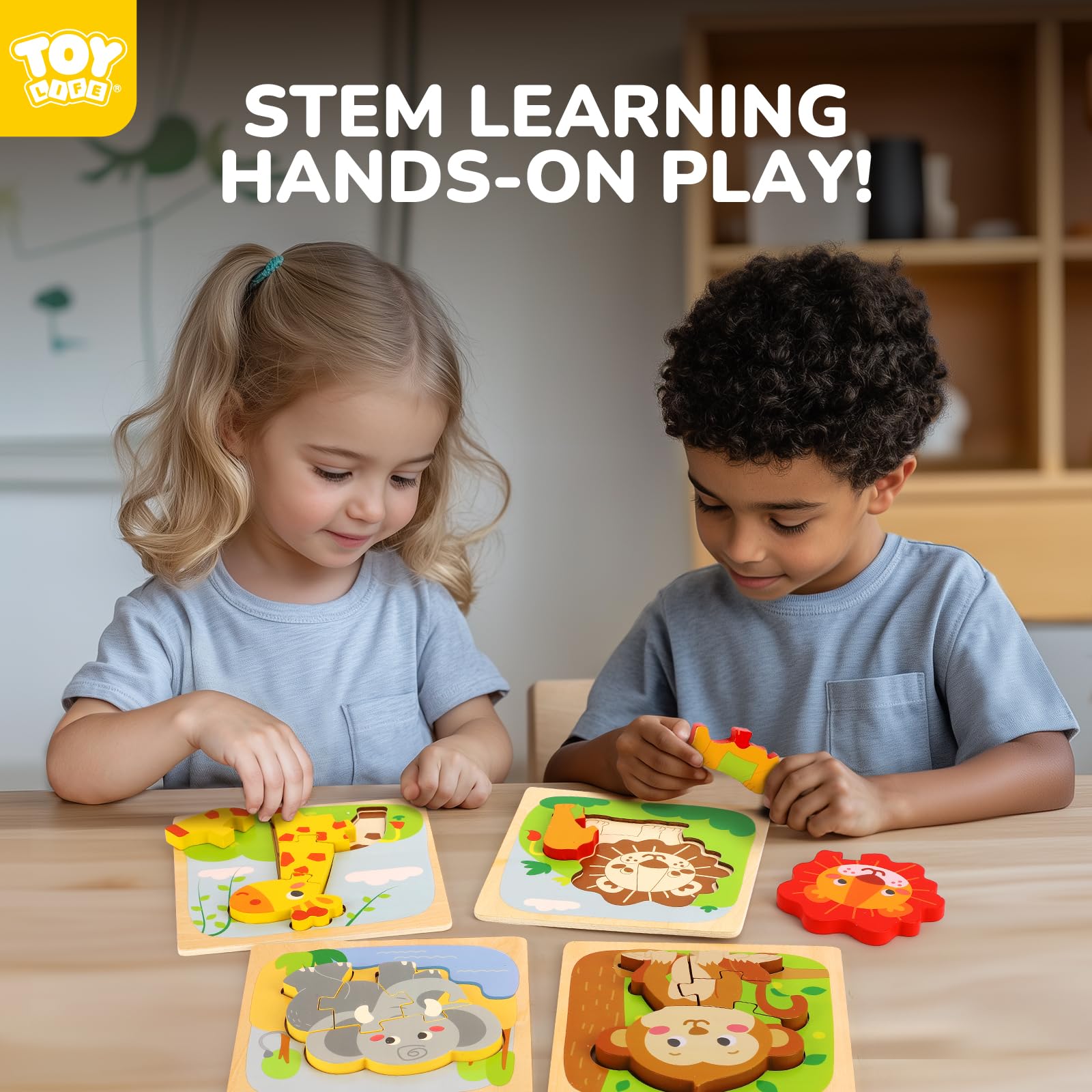 TOY Life wooden puzzle gift packaging suitable for stocking stuffers