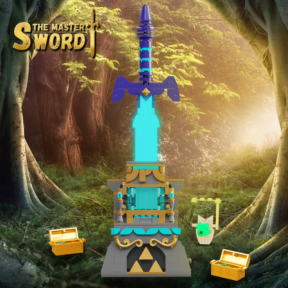 TOY PLAYER BOTW Master Sword treasure mechanism adds interactive reveal during display