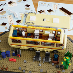 TOY PLAYER Breaking RV Adventure kitchen equipment invites closer, tactile inspection.