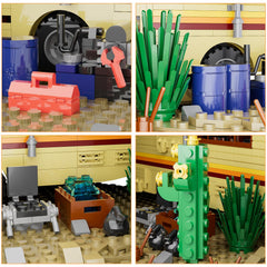 TOY PLAYER Breaking RV Adventure smoke chimney highlights intricate details for impressive display.