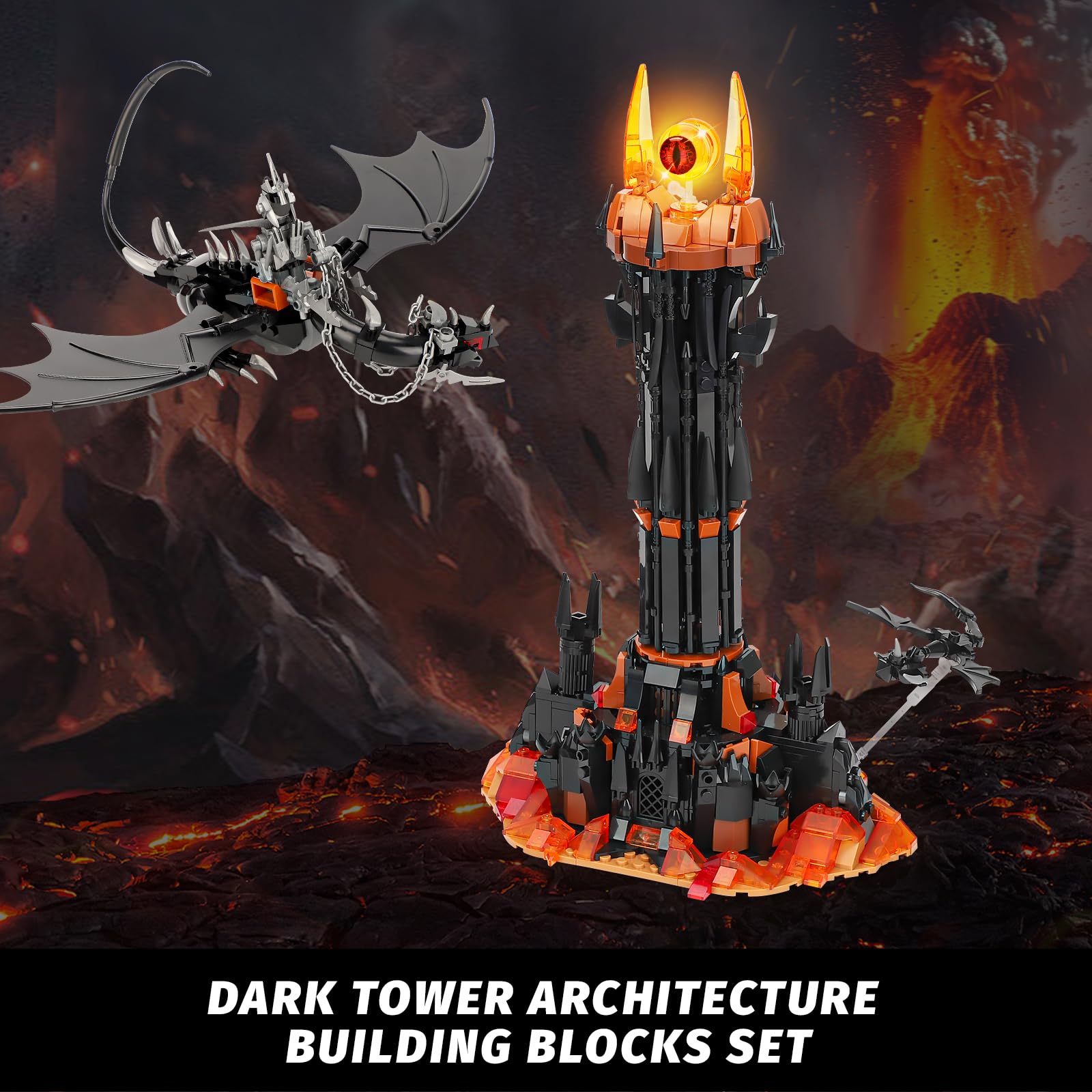 TOY PLAYER Dark Tower rider removable enables flexible display options for scenes.