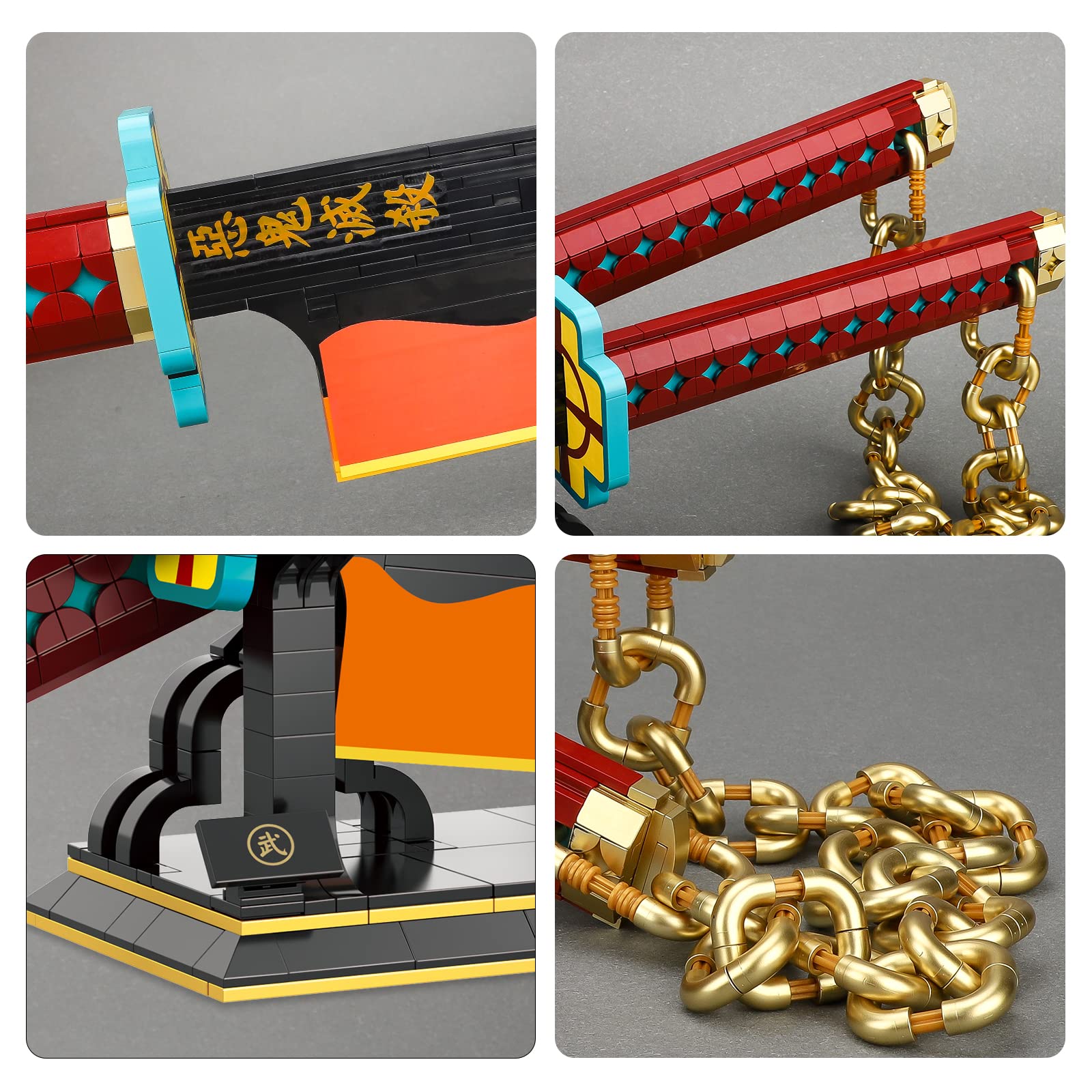 TOY PLAYER demon-slayer katana stand and scabbard display.