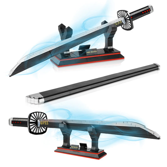 TOY PLAYER Kamado Tanjirou sword building set box showcases premium packaging for gifting.