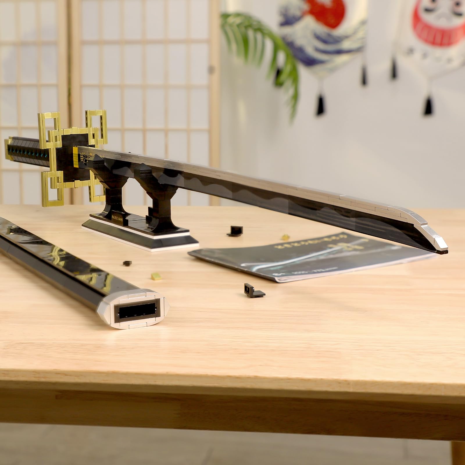 TOY PLAYER Katana building set with precise blocks for durable, accurate assembly