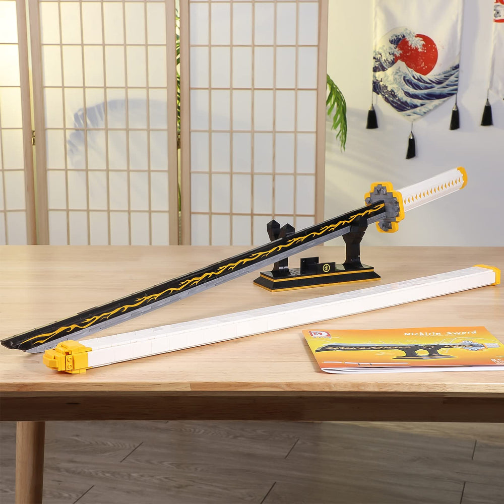 TOY PLAYER yellow themed blade design inspired by iconic anime sword