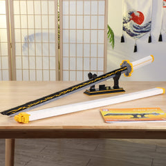 TOY PLAYER yellow themed blade design inspired by iconic anime sword