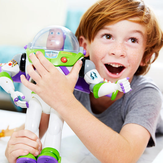 Buzz Lightyear phrases activation for interactive storytelling and pretend missions