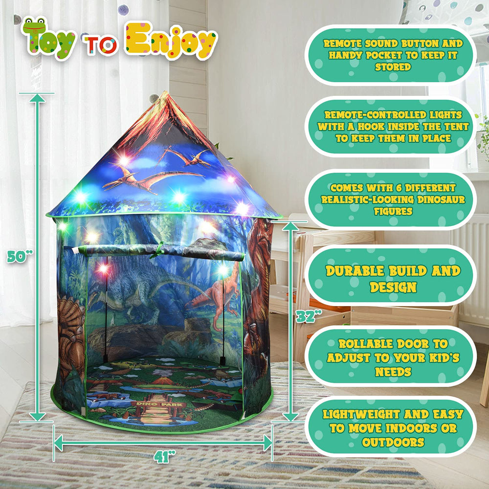 Toy To Enjoy Dinosaur Pop Up Tent ideal for beach or garden use.