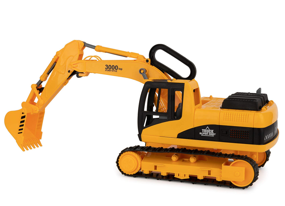Toy To Enjoy dump-truck-bed-lift demonstrates lifting action for realistic pretend work.