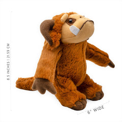 Soft plush texture invites gentle play and comforting hugs.