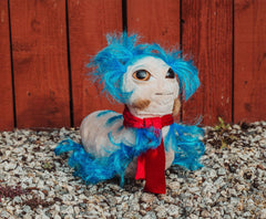 Toy Vault The Worm from Labyrinth collection Firey plush option for a cohesive display.