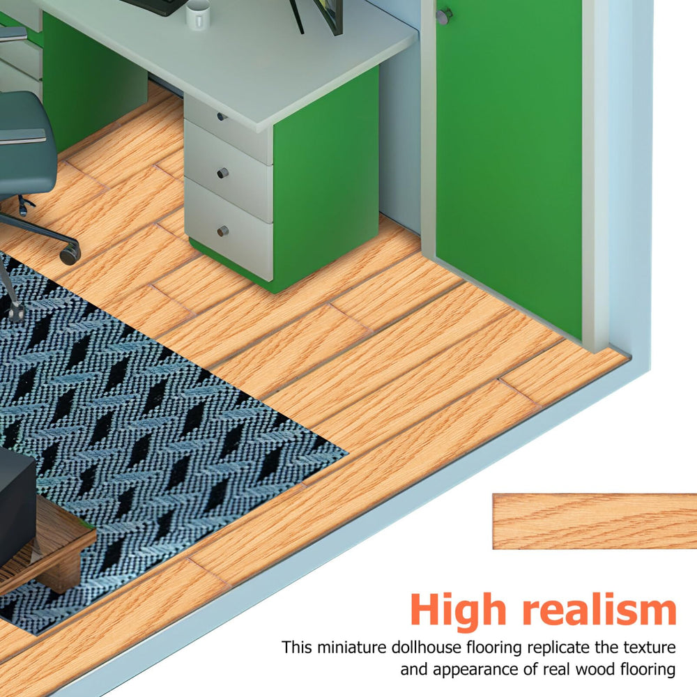 TOYANDONA dollhouse flooring enables creative pattern layouts.