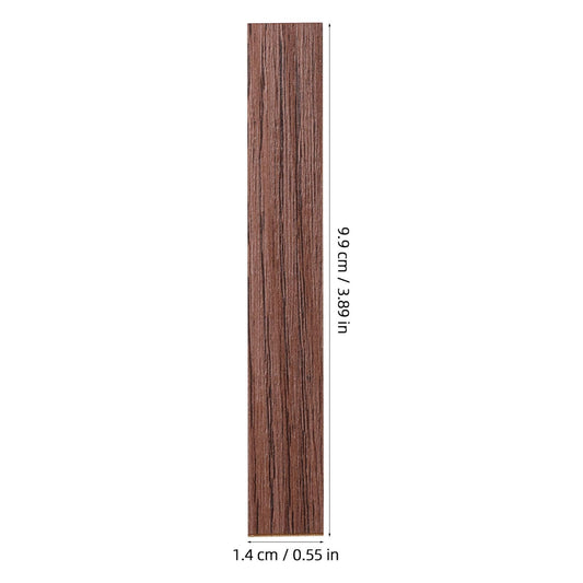 TOYANDONA self-adhesive dollhouse flooring with dark brown planks for quick setup