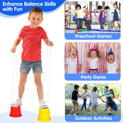 TOYANDONA indoor-outdoor-stilts ideal for garden and playground play sessions