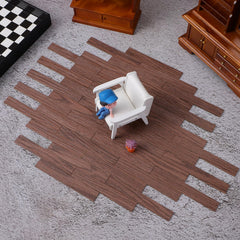TOYANDONA mini wood flooring sheets with natural texture