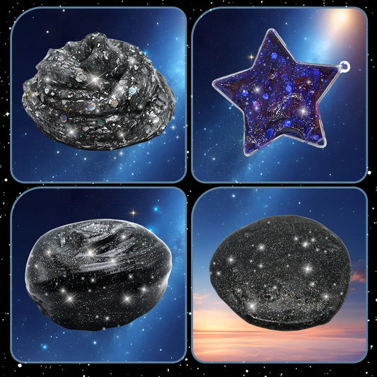 Toybreeze Galaxy slime colors swirl to create mesmerizing visuals in crafts
