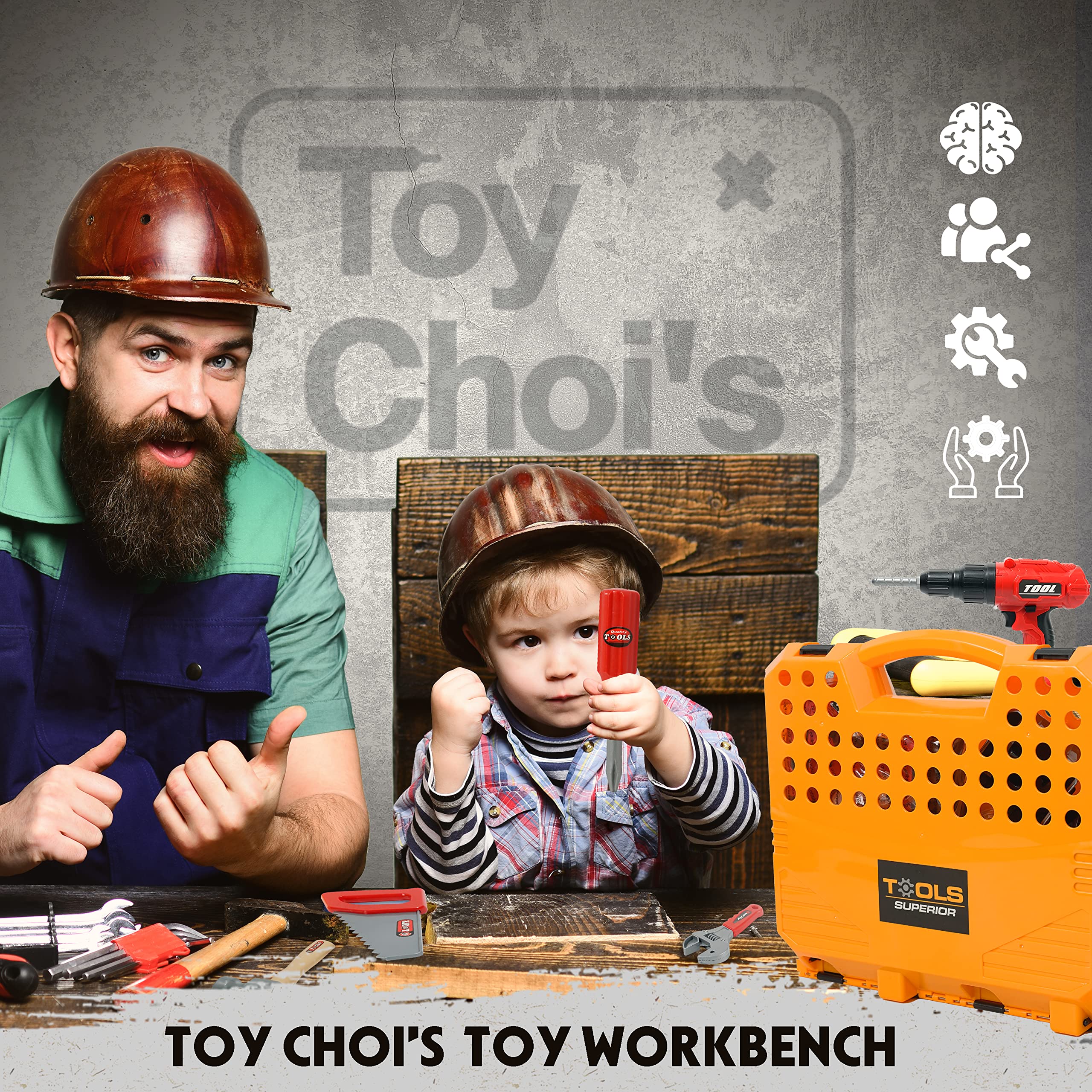 Toy Choi's packaging-ready set simplifies clean-up and storage after play.