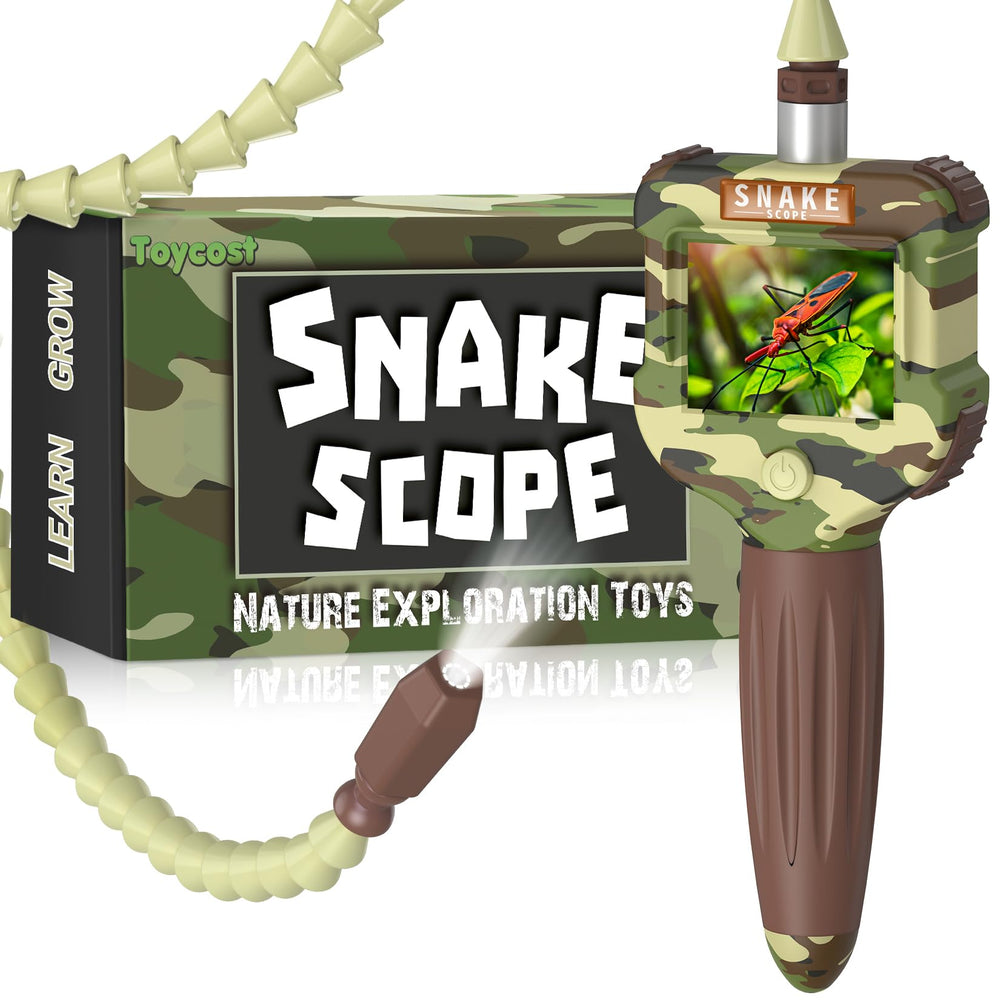 Toycost borescope snake scope with light reveals live footage on the handheld screen